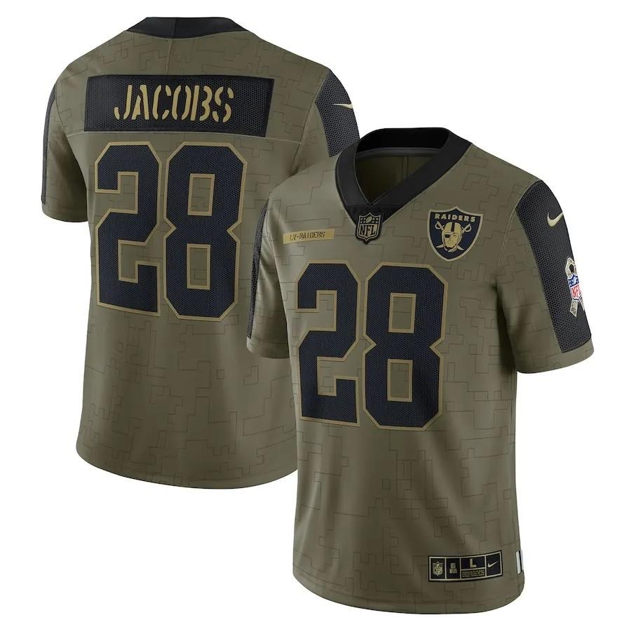 Men Oakland Raiders 28 Jacobs Green Nike Vapor Untouchable Limited Player NFL Jerseys